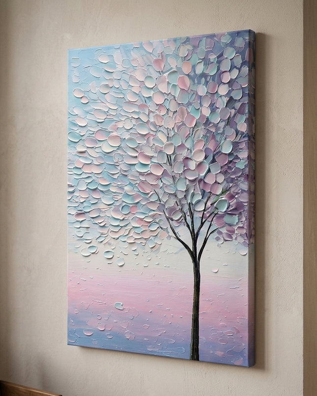 Lavender Petals hand-painted original as gallery wrap canvas preview