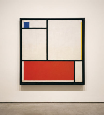 Long Red Pause — gallery presentation; digital artwork visualization