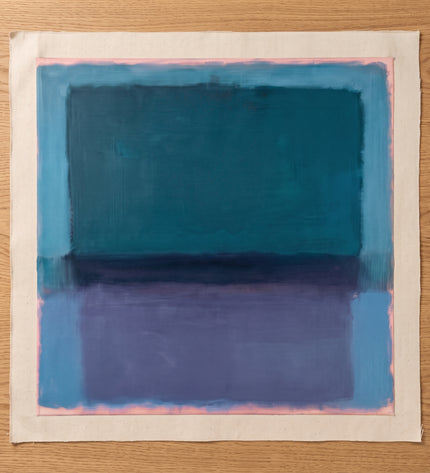 Midnight Petrol — flat unstretched canvas with blank margins; digital artwork visualization