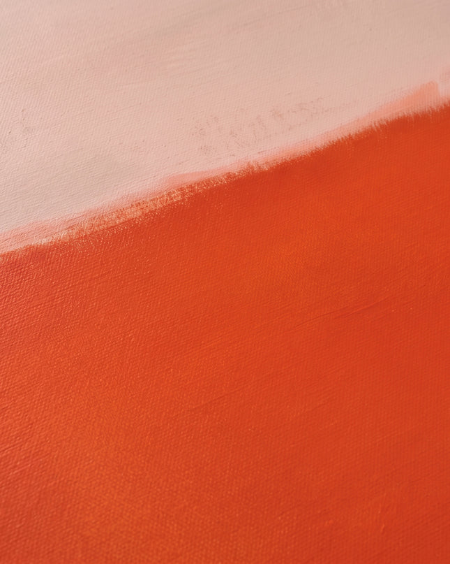 Orange Held — gently angled paint-surface detail; digital artwork visualization
