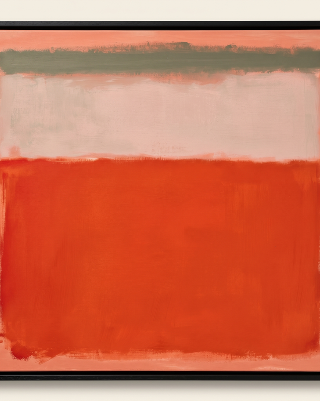 Orange Held — frontal studio view; digital artwork visualization