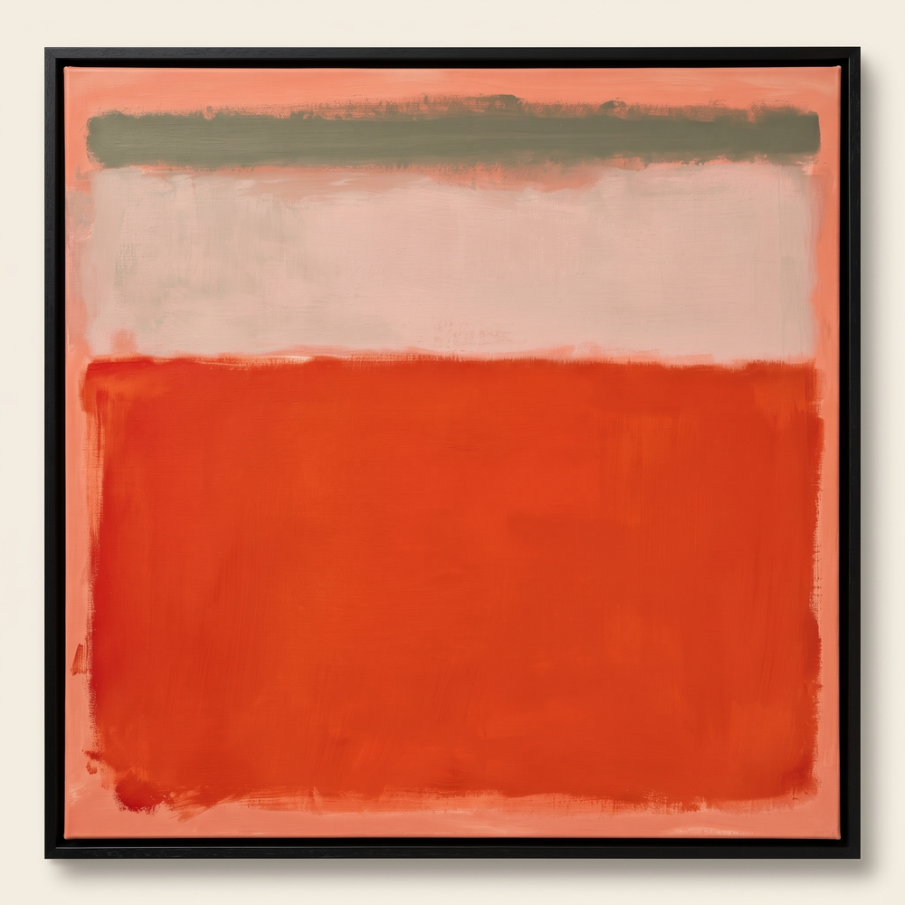 Orange Held im Atelier