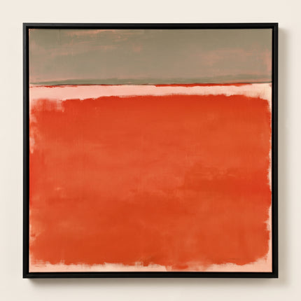 Orange Horizon — frontal studio view; digital artwork visualization