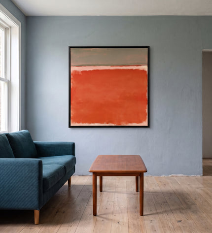 Orange Horizon — slightly angled interior view; digital artwork visualization