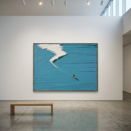 Pacific Drop displayed in gallery setting