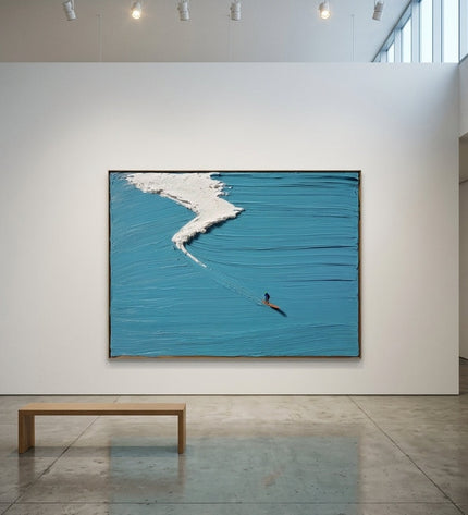 Pacific Drop displayed in gallery setting