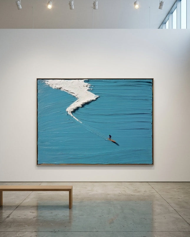 Pacific Drop displayed in gallery setting