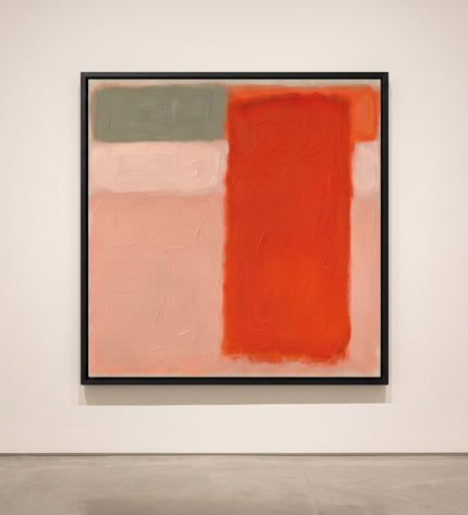 Persimmon Distance — gallery presentation; digital artwork visualization