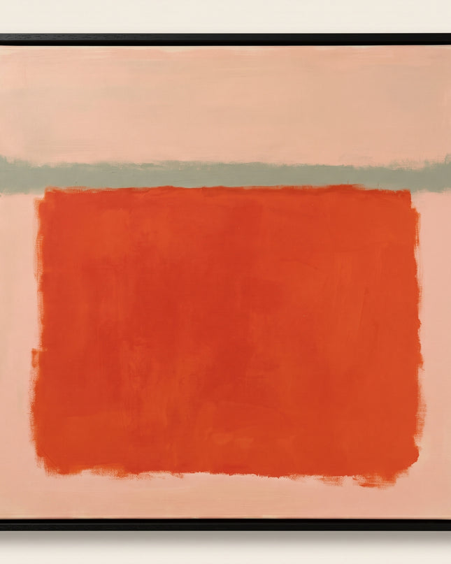Persimmon Pause — frontal studio view; digital artwork visualization