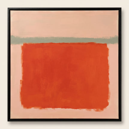 Persimmon Pause — frontal studio view; digital artwork visualization