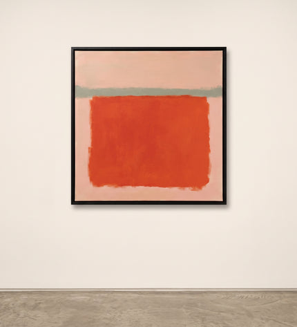 Persimmon Pause — gallery presentation; digital artwork visualization