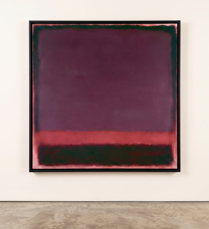 Plum Aftertone — gallery presentation; digital artwork visualization