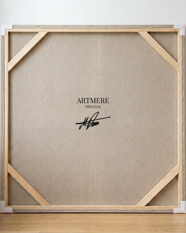 Plum Resonance — representative square canvas reverse