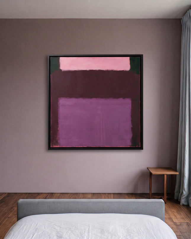Plum Resonance — slightly angled interior view; digital artwork visualization