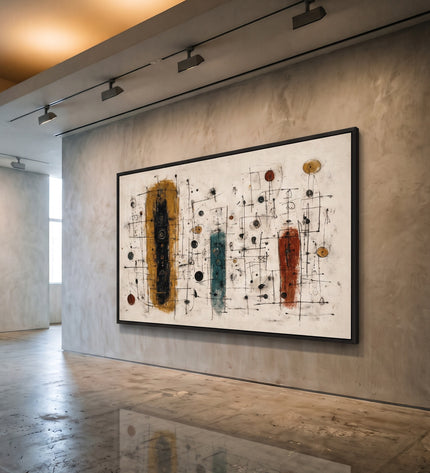 Quiet Machines — framed artwork in a gallery setting