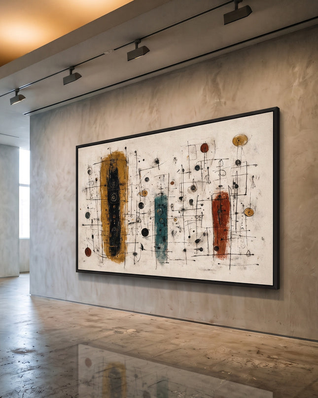 Quiet Machines — framed artwork in a gallery setting