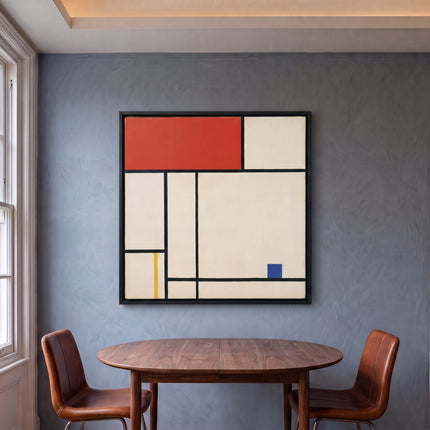 Red Bridge — in its individually designed living room; digital artwork visualization