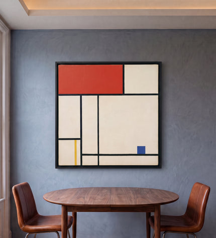 Red Bridge — in its individually designed living room; digital artwork visualization