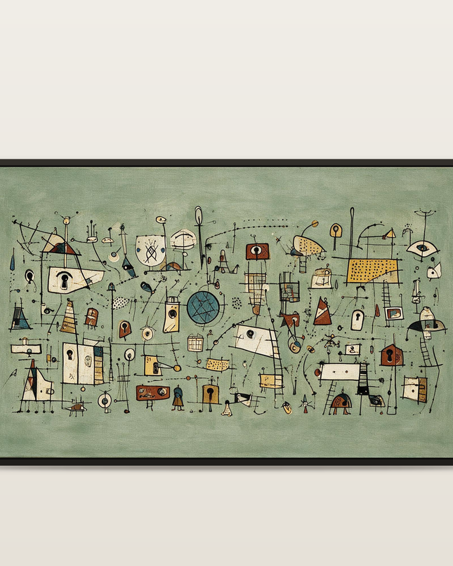 Sage Signals — full artwork in a black wooden frame