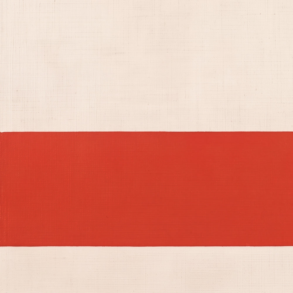 Paint and brushwork of Scarlet Interval up close