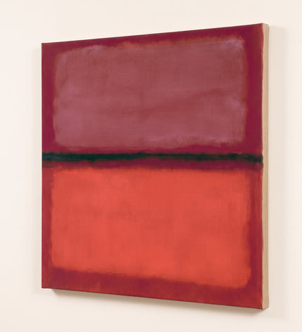 Sienna Glow — unframed stretched canvas with natural linen sides; digital artwork visualization