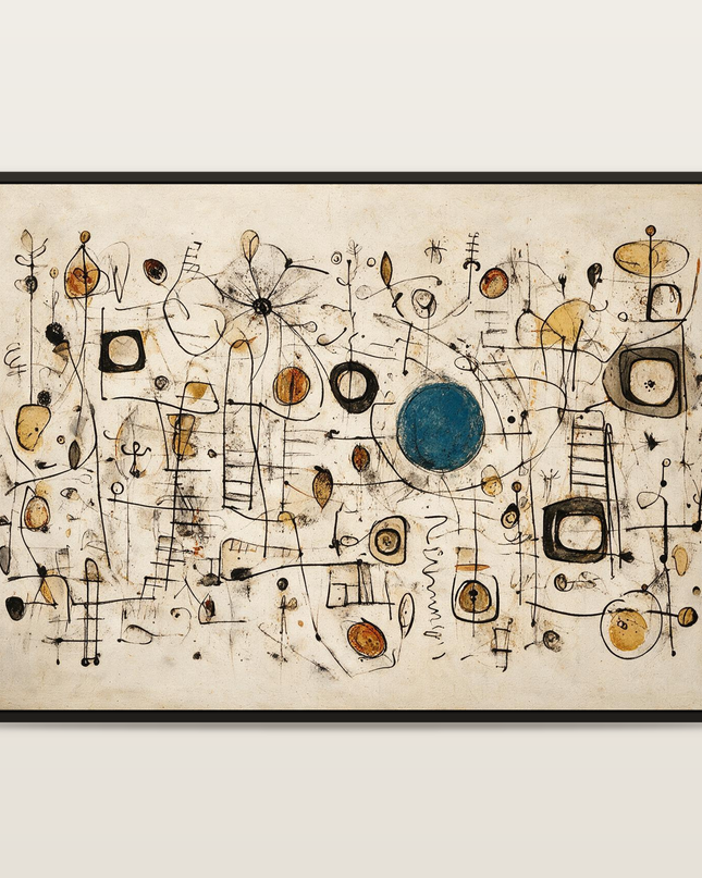 Signal Garden — full artwork in a black wooden frame