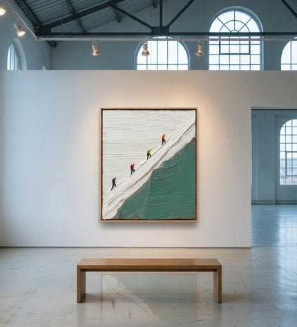 The Ascent displayed in gallery setting