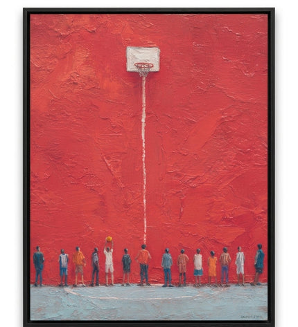 The Lineup by Artmere, original hand-painted artwork on canvas