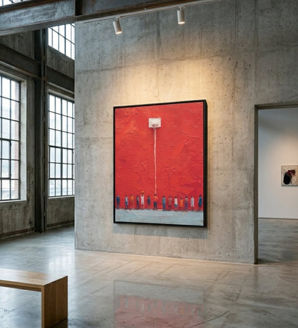 The Lineup displayed in gallery setting