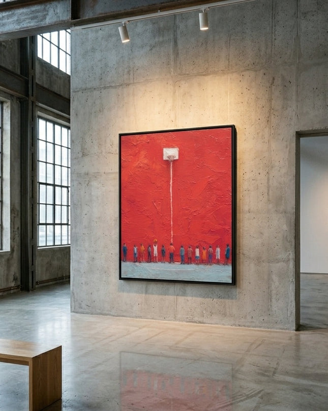 The Lineup displayed in gallery setting