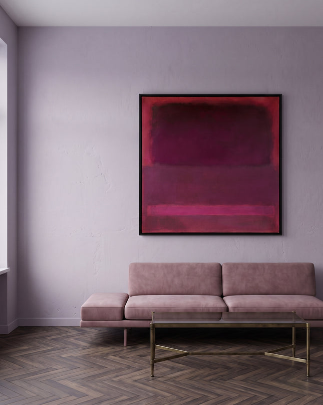 Violet Quiet — slightly angled interior view; digital artwork visualization