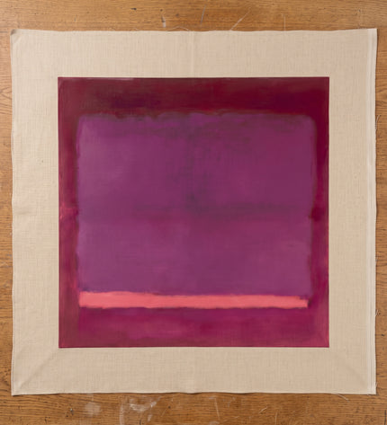 Violet Stillwater — flat unstretched canvas with blank margins; digital artwork visualization
