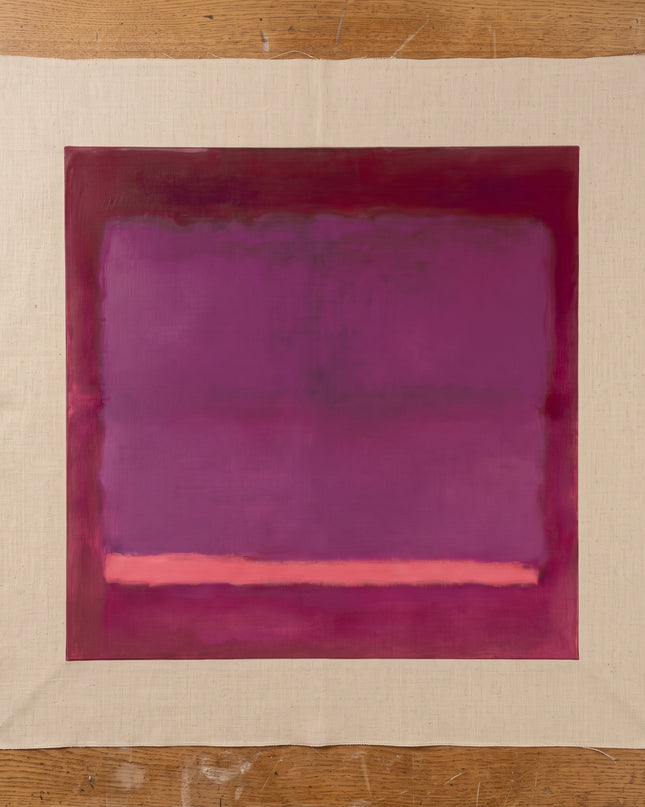 Violet Stillwater — flat unstretched canvas with blank margins; digital artwork visualization