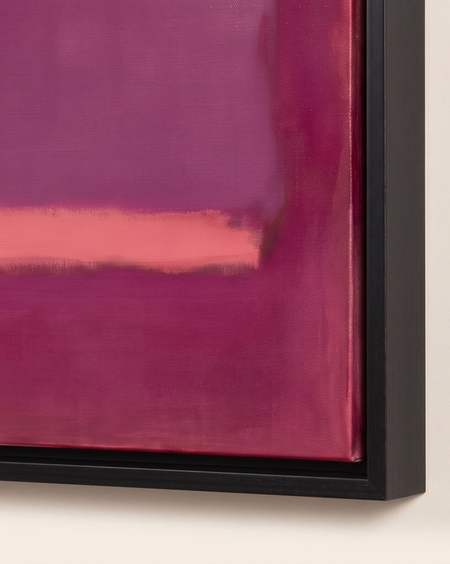 Violet Stillwater — framed corner and paint-surface detail; digital artwork visualization