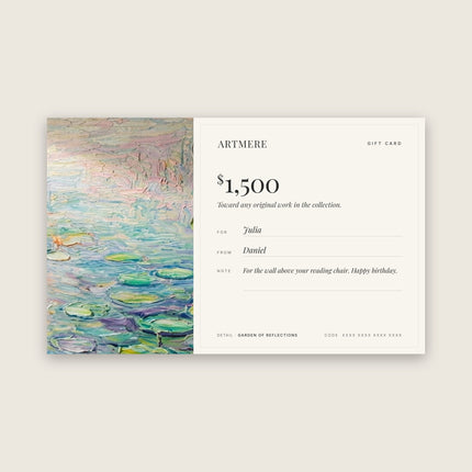 The ARTMERE Gift Card