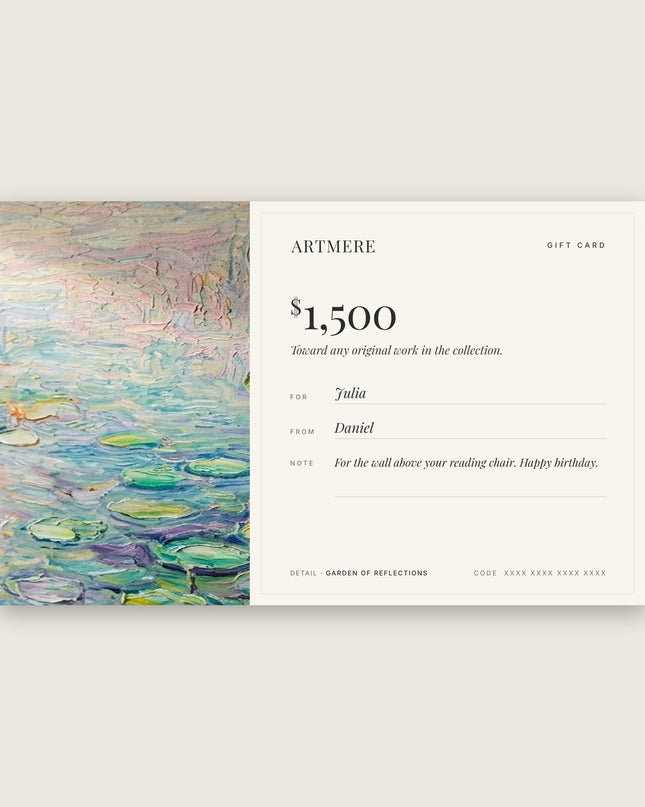 The ARTMERE Gift Card