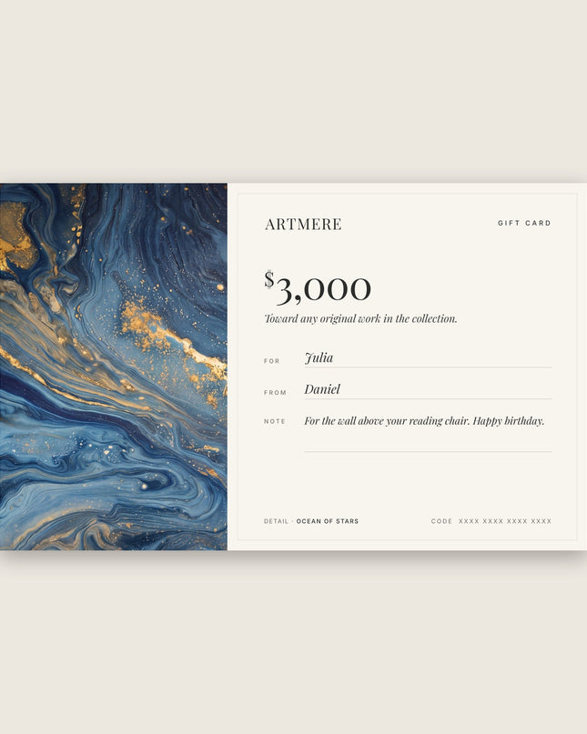The ARTMERE Gift Card