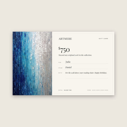 The ARTMERE Gift Card