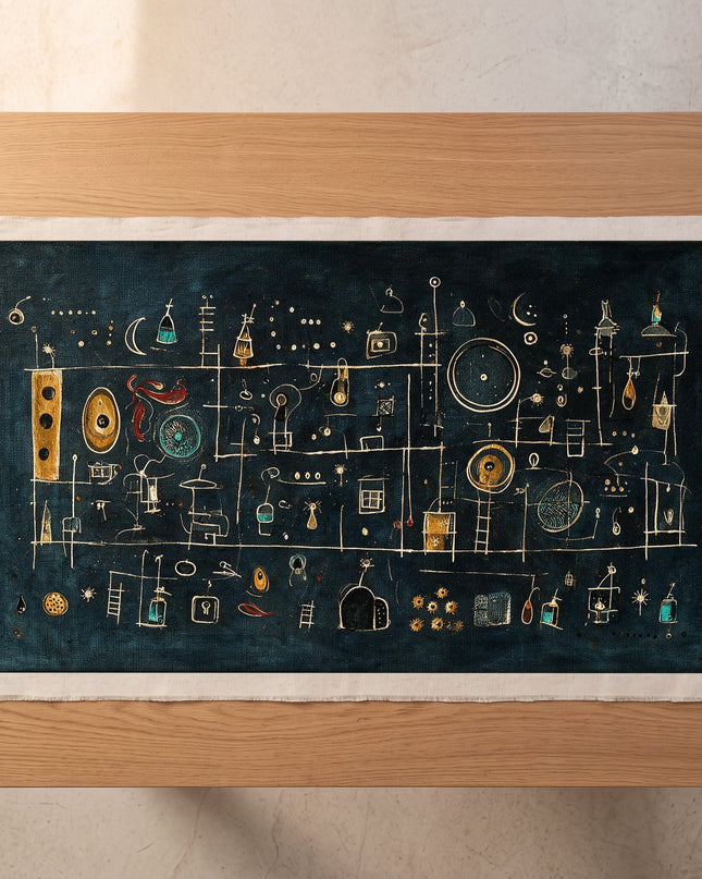 Night Thoughts — artwork on unstretched canvas
