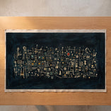 Small: 84×48 cm / Leinwandrolle