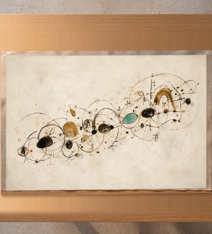 Inner Orbits — artwork on unstretched canvas
