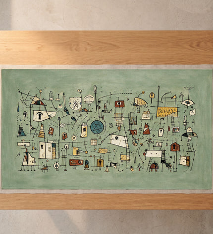 Sage Signals — artwork on unstretched canvas