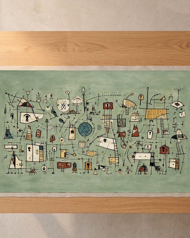Sage Signals — artwork on unstretched canvas