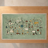 Small: 84×48 cm / Leinwandrolle