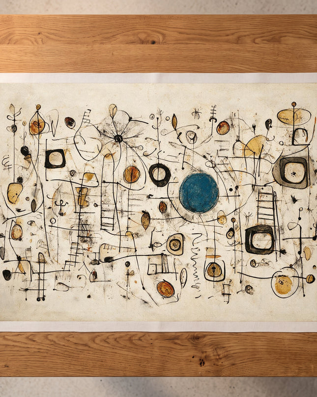 Signal Garden — artwork on unstretched canvas