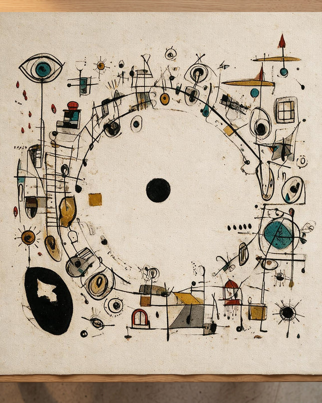Inner Circle — artwork on unstretched canvas