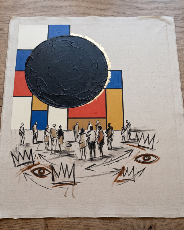 Black Sun Assembly | canvas roll