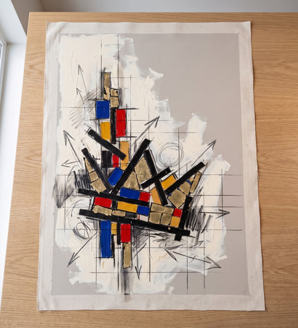 Crowned Geometry | canvas roll
