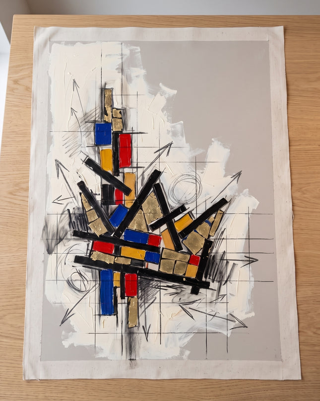 Crowned Geometry | canvas roll