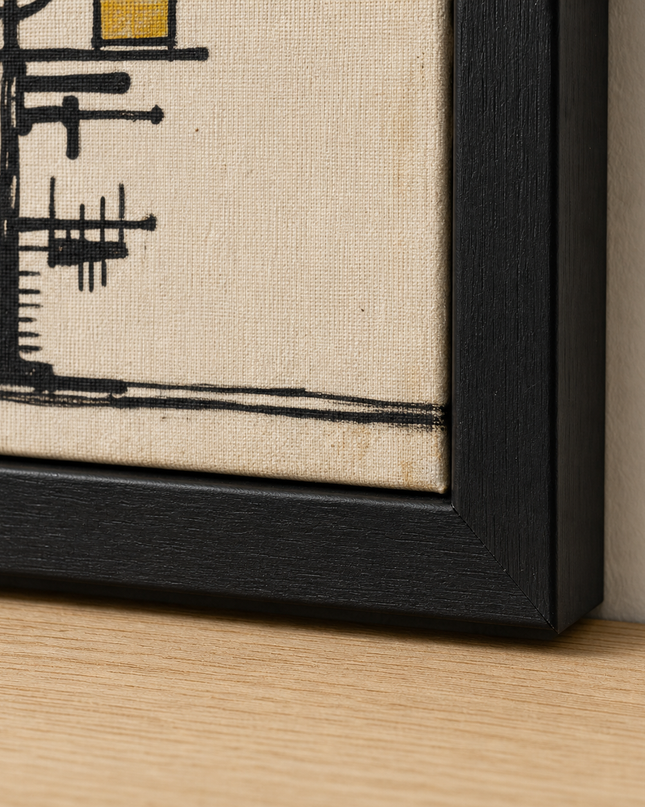 Little Monuments — second close-up showing layered brushwork and linework